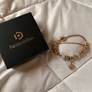 Pandora heart charm bracelet